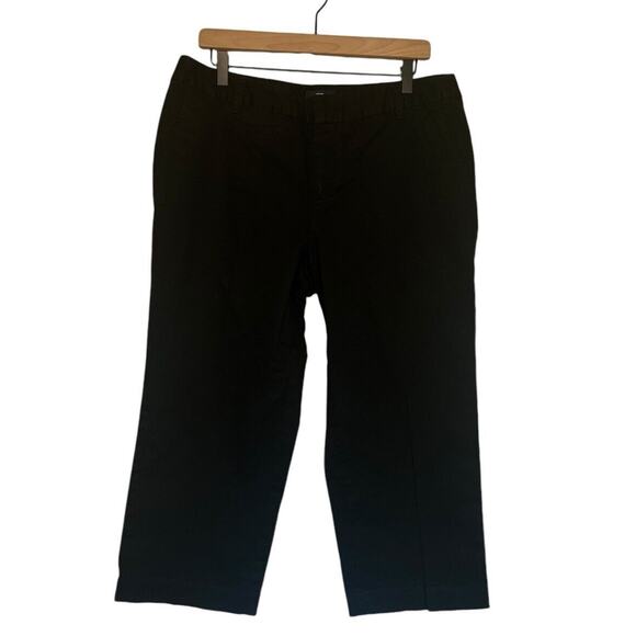 GAP women's pants cropped Black Size 14 Pockets - Picture 1 of 8